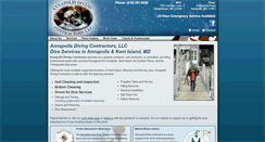 Desktop Screenshot of annapolisdivingcontractors.com